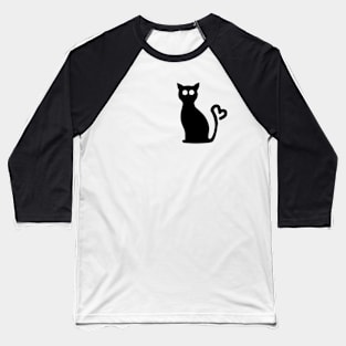 Cat Heart Baseball T-Shirt